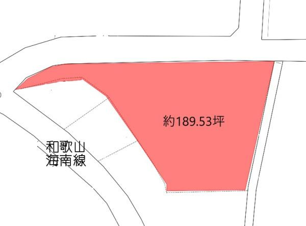 海南市黒江　土地の土地図