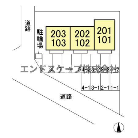 メゾン・ド・カメリアの区画図|高崎、前橋のお部屋探しはエンドスケープまで！お客様の理想お聞かせ下さい♪