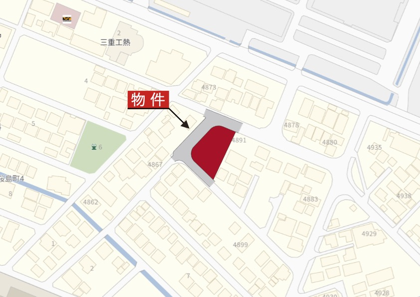鈴鹿市南玉垣町《全5区画》の地図|詳細Map