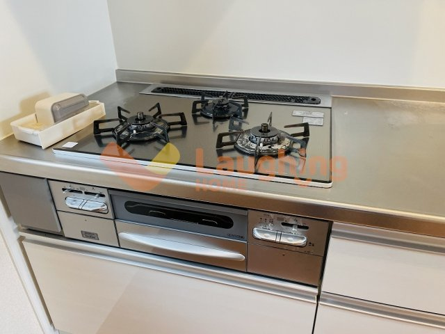 ヴィルヌーブ諏訪野のキッチン|コンパクトなキッチンで掃除もラクラク