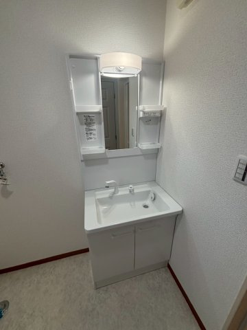 坂戸市島田　中古戸建　東武東上線『北坂戸駅』2.9km　【勝呂小学区】の独立洗面台