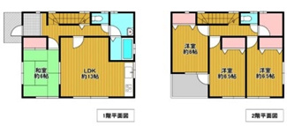 【間取り】 | 坂戸市島田　中古戸建　東武東上線『北坂戸駅』2.9km　【勝呂小学区】