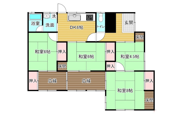 中古住宅　北山2丁目の間取り