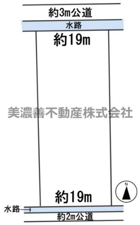 ６４８９０　岐阜市太郎丸土地の区画図