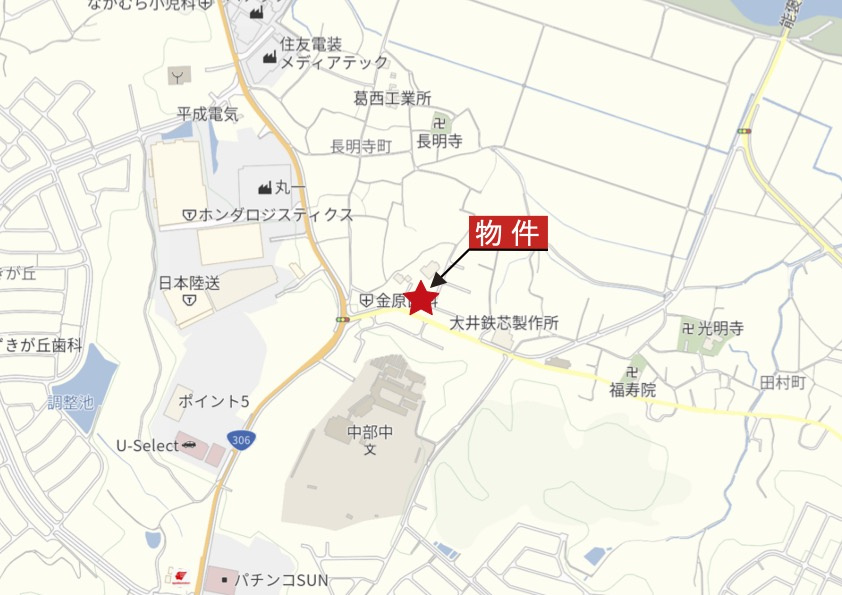 亀山市長明寺町《ファーストタウン長明寺町 全4区画》の地図|広域Map