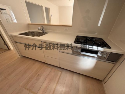 【キッチン】 | 神戸市西区玉津町高津橋　新築戸建2号棟　仲介手数料無料！ | きれいなキッチンです