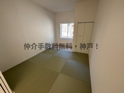 【和室】 | 神戸市西区玉津町高津橋　新築戸建2号棟　仲介手数料無料！ | 明るい和室です
