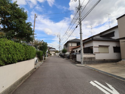【前面道路含む現地写真】 | 岡崎市稲熊町字後田土地