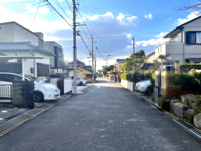 【前面道路含む現地写真】 | 岡崎市稲熊町字後田土地 | 前面道路含む現地写真です