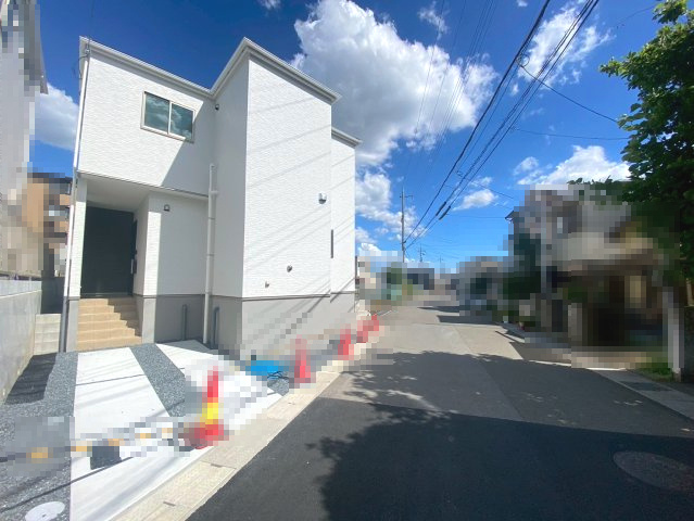 【価格改定】長岡京市奥海印寺太鼓山の前面道路含む現地写真|間口が広く、開放的です！