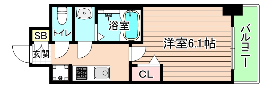 大阪市都島区内代町２丁目の賃貸マンションの間取り