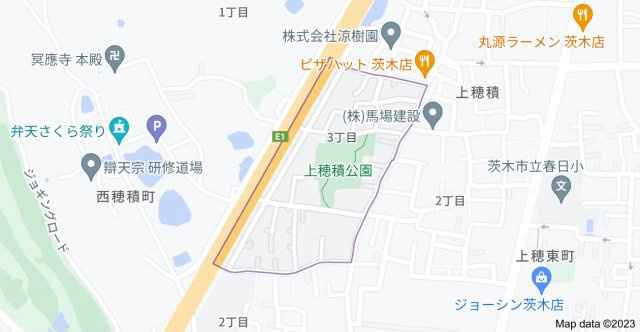 ローズコート上穂の地図