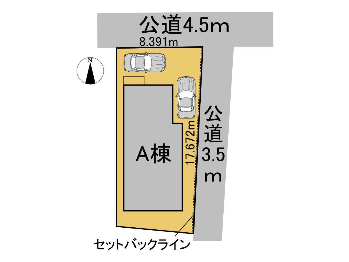 【商談中】新築戸建　大垣市林町　全1区画分譲の区画図|■区画図
■YAMADA電機の　ヤマダ不動産　株式会社リライフ　
いつでもお問合わせ下さい。