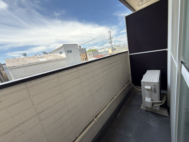 カルム三条町のバルコニー