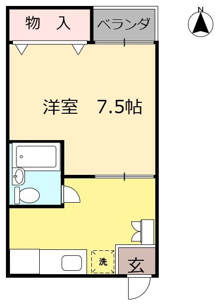 水幸ハイツの間取り