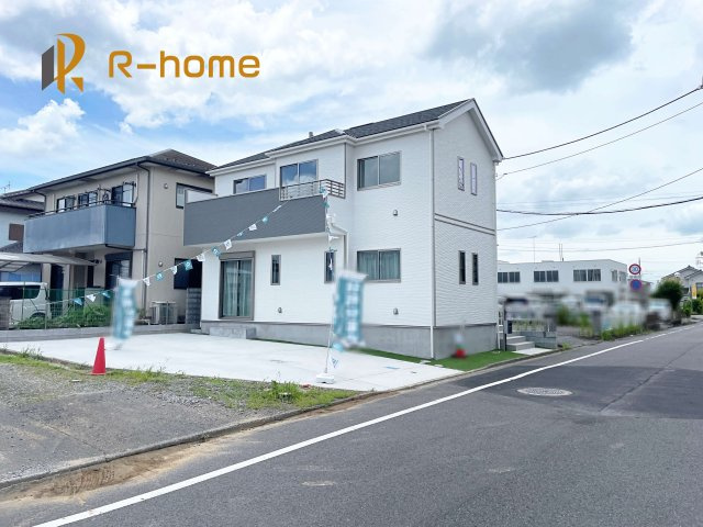 土浦市生田町　新築戸建て　A号棟の外観|ご予約を頂ければ、『平日』はもちろん『早朝』や『夜間』もご見学可能です♪お気軽にお申し付けください♪