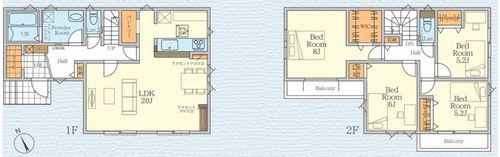 【間取り】 | 【仲介手数料０円】綾瀬市綾西3期　新築一戸建て　 | 綾瀬市綾西3期　新築一戸建て　