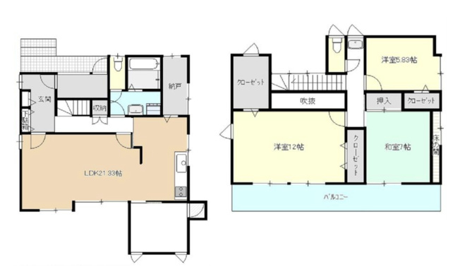 【間取り】 | 前橋市下小出町３丁目　中古住宅