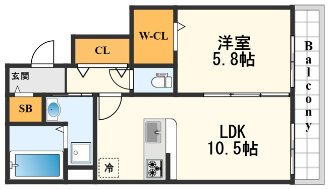 【間取り】 | ALEGRIA高槻本町