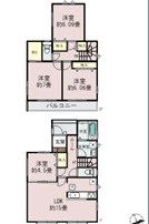 千葉市稲毛区天台四丁目　B号棟　４LDK