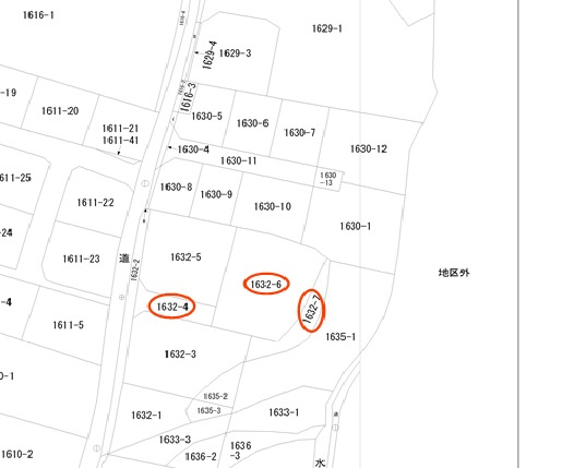宇城市松橋町松橋の売地の土地図