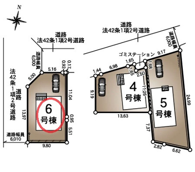 【区画図】 | クレイドルガーデンたつの市龍野町片山第７ | 区画図