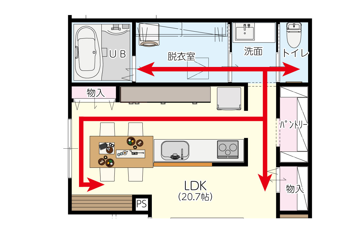 仲介手数料不要合志市かすみヶ丘1-5-8号地【合志小・合志中】の間取り