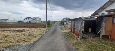 【前面道路含む現地写真】 | 深谷市武蔵野 130万 土地 | 2025.3撮影