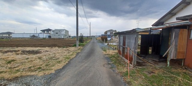 【前面道路含む現地写真】 | 深谷市武蔵野 130万 土地 | 2025.3撮影