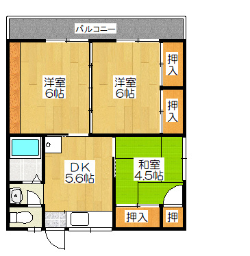 シティフラッツ駅南の間取り