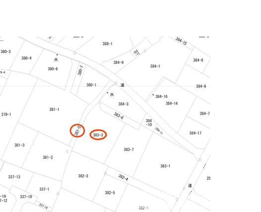 宇城市松橋町松橋の売地の土地図
