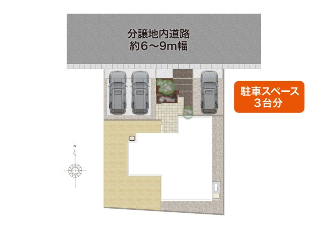 仲介手数料不要合志市かすみヶ丘2-5-3号地【合志小・合志中】の土地図