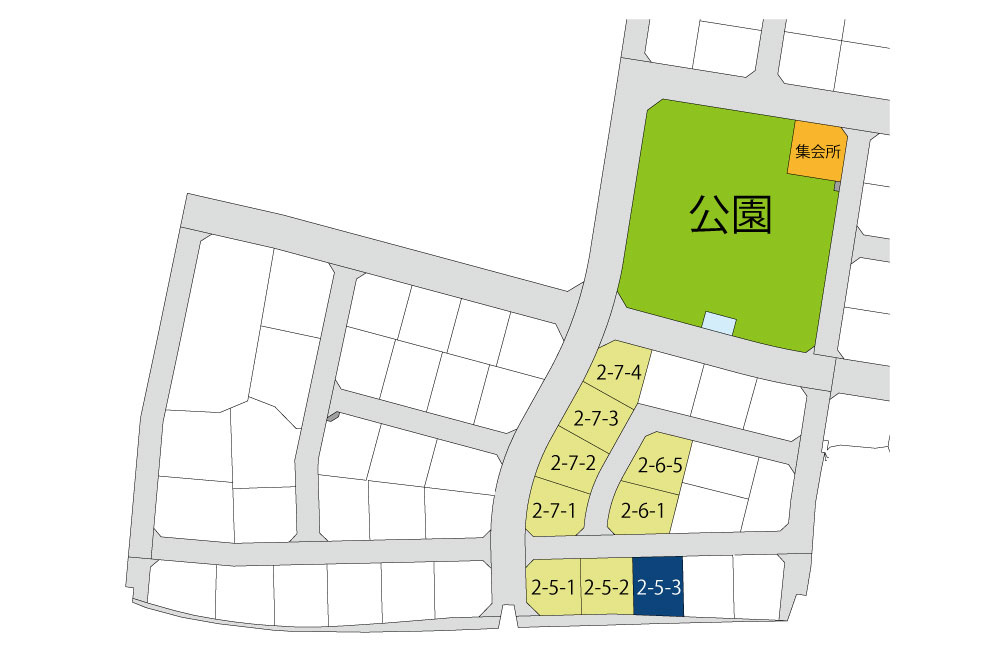 仲介手数料不要合志市かすみヶ丘2-5-3号地【合志小・合志中】の区画図