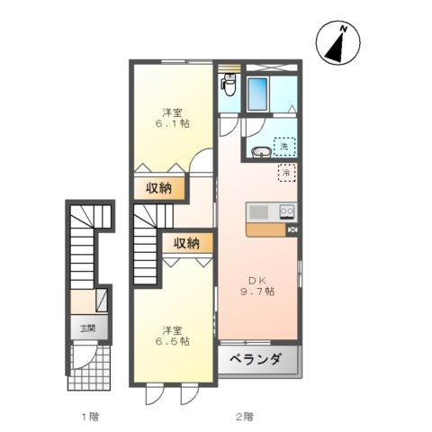 サン　ガーデン　Ａの間取り