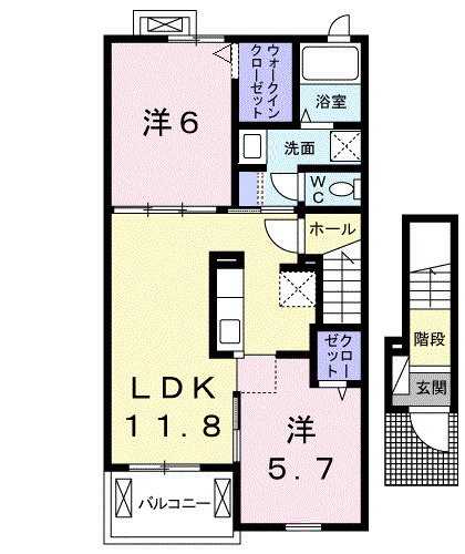 ノイエツァイト　ⅤＡの間取り