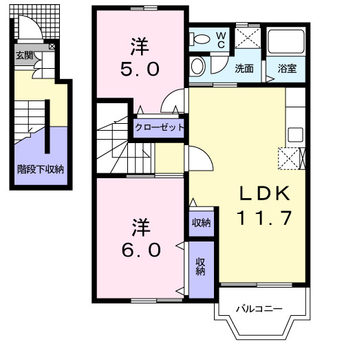 シャルマンⅡの間取り