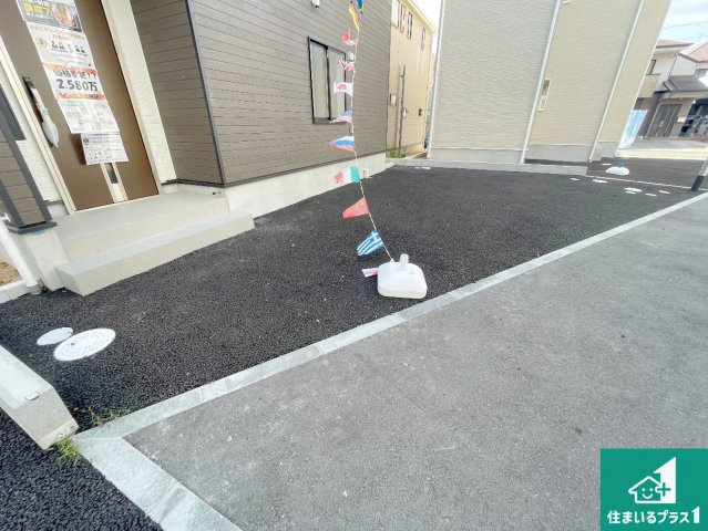 神戸市西区玉津町高津橋　第5期　新築一戸建ての駐車場|駐車スペース！散水栓があるので、こまめに愛車を洗えます！