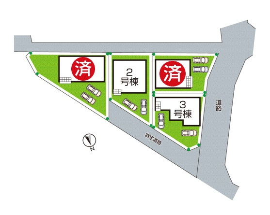 神戸市西区玉津町高津橋　第5期　新築一戸建ての区画図|全4区画