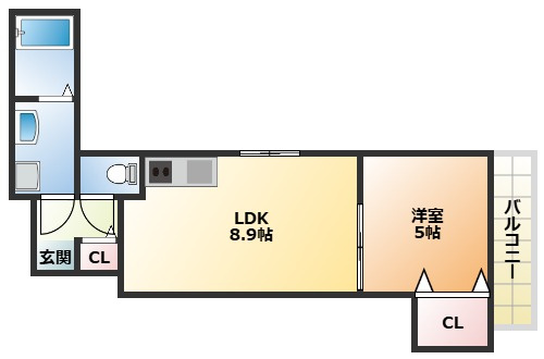 【間取り】 | クリエオーレ上野口Ⅱ