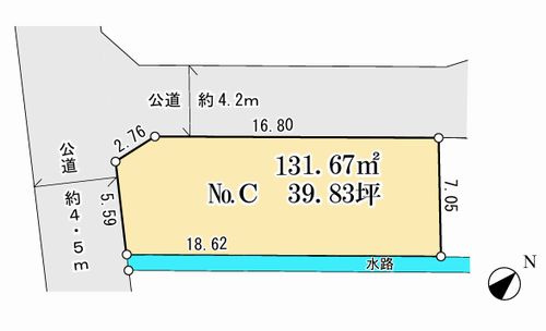 【土地図】 | 平塚市万田2丁目　土地（売地）建築条件なし | 平塚市万田2丁目　土地（売地）建築条件なし