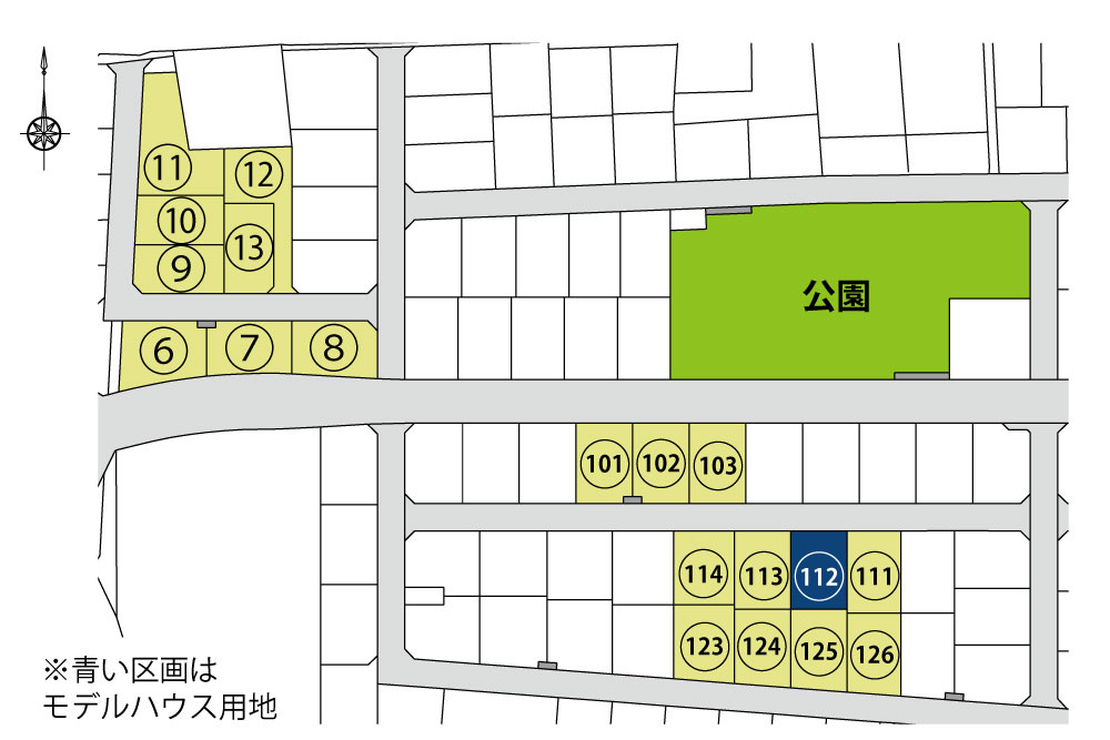 仲介手数料不要　菊陽町原水112号地建売モデルハウス【菊陽北小・菊陽中】の区画図