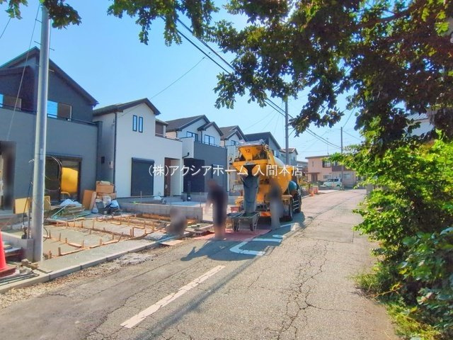 入間市扇台6丁目・全8棟　新築一戸建　4号棟の前面道路含む現地写真|【4号棟】現地写真　2025年7月25日撮影
