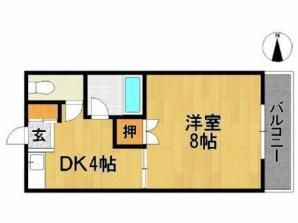 アザレアハイツ蒲池の間取り