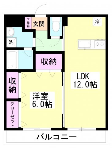 ニューライフ津田沼東の間取り|※反転タイプもあります