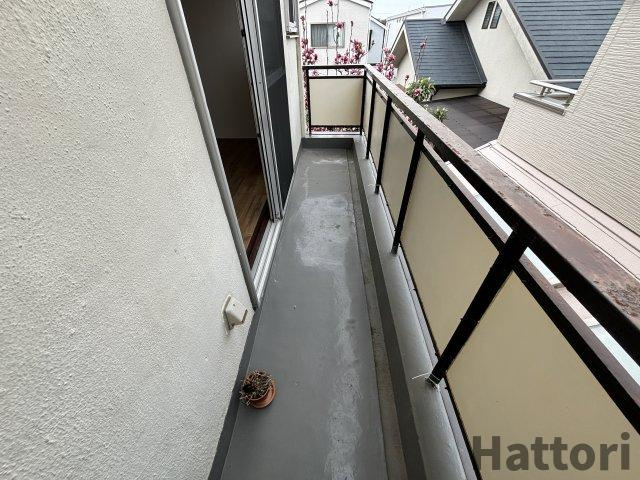 杉マンションのバルコニー