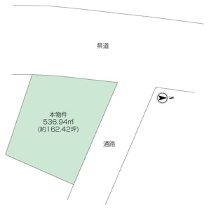 北側は建築基準法上の道路ではございません（非道路）。現状更地なので、すぐに建築に取り掛かれます。建築条件ございませんので、理想のプラン、希望のハウスメーカーで建築ができます。