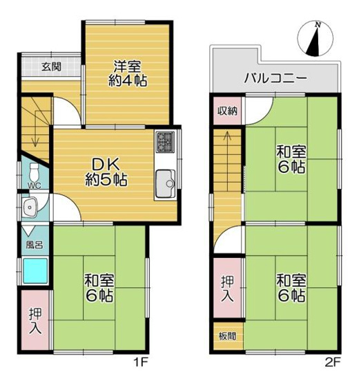 【間取り】 | 守口市八雲西町1丁目　中古戸建