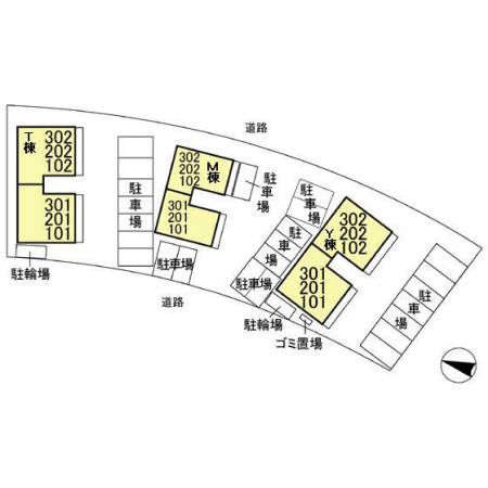 プロスパー　M棟の区画図