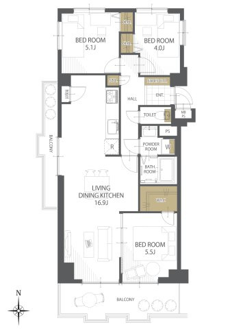 【間取り】一光ハイツ千代田橋 