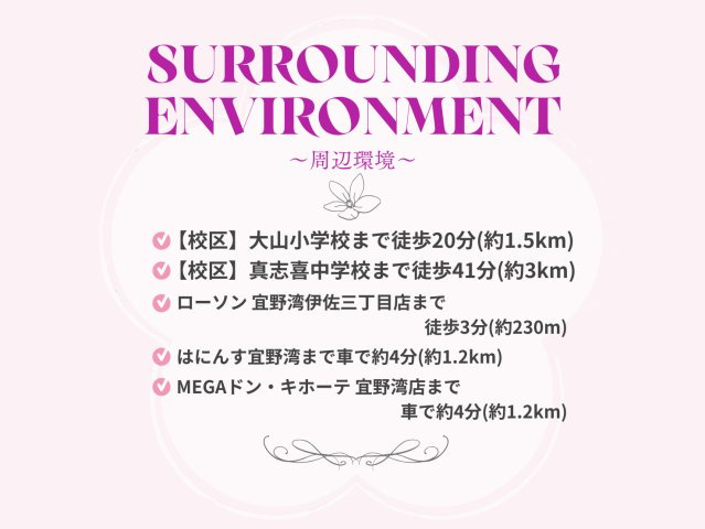宜野湾市伊佐３丁目　売土地の周辺